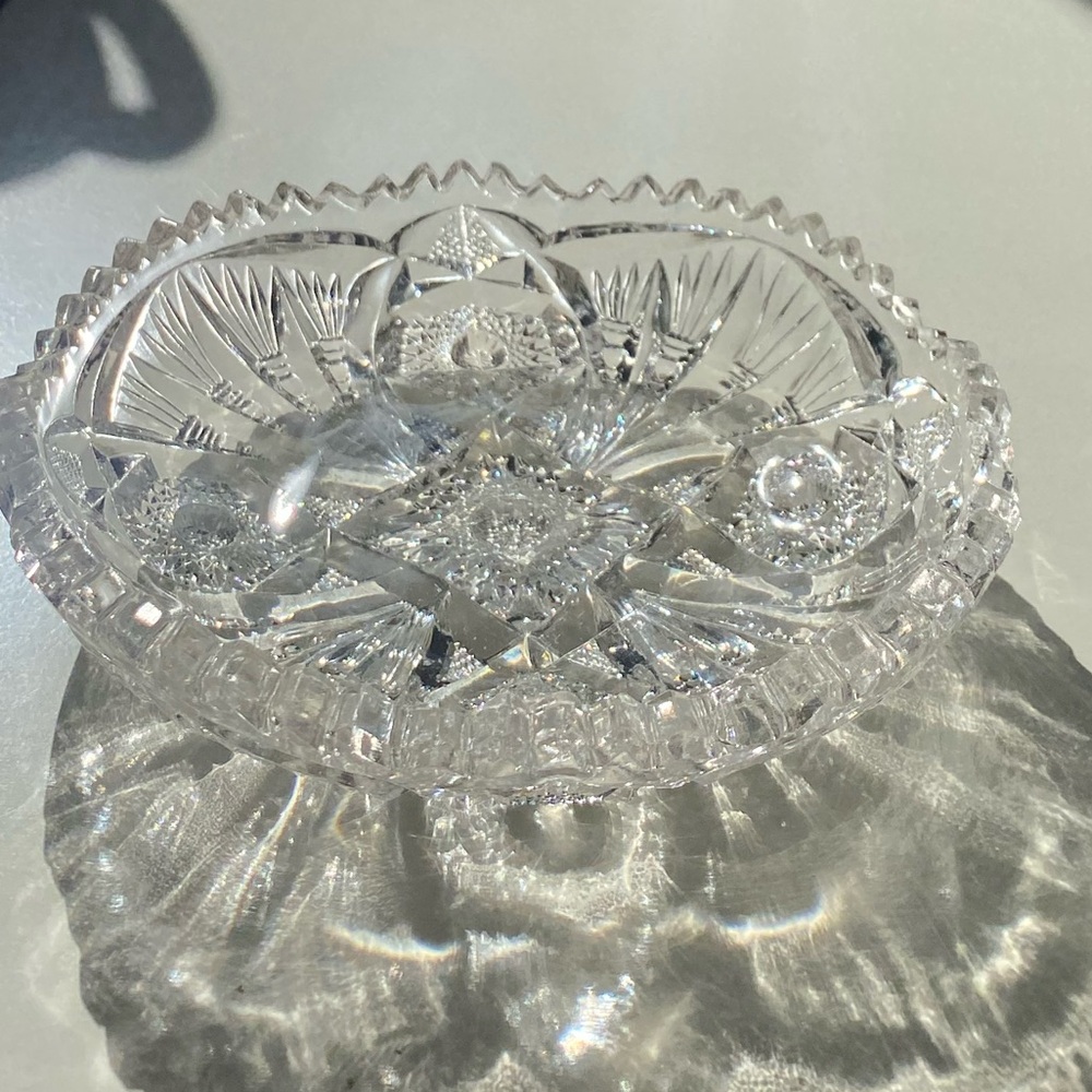 Imperial Glass Company Antique NUCUT EAPG Nappy Dish